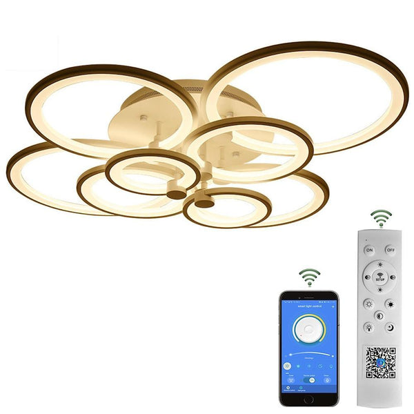 Elegant Semi Flush Mount Ceiling Lights With Unique Overlapping Rings