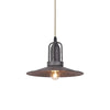 industrial antique gray iron dome pendant light