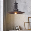 industrial antique gray iron dome pendant light