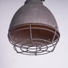 industrial antiqued silver iron pendant light