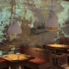 industrial antiqued silver iron pendant light