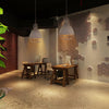 industrial antiqued silver iron pendant light