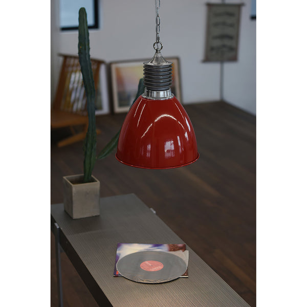 industrial black aluminum dome pendant lamp