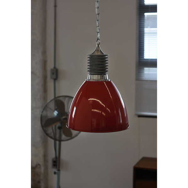 industrial black aluminum dome pendant lamp