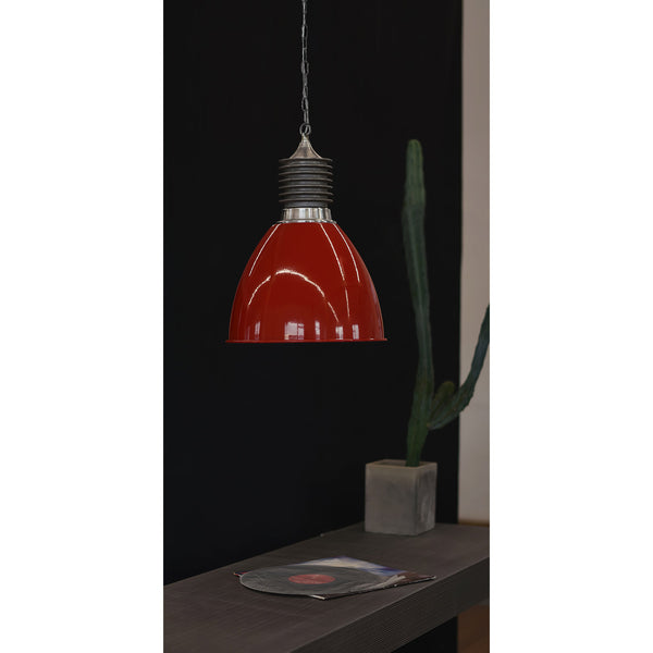 industrial black aluminum dome pendant lamp