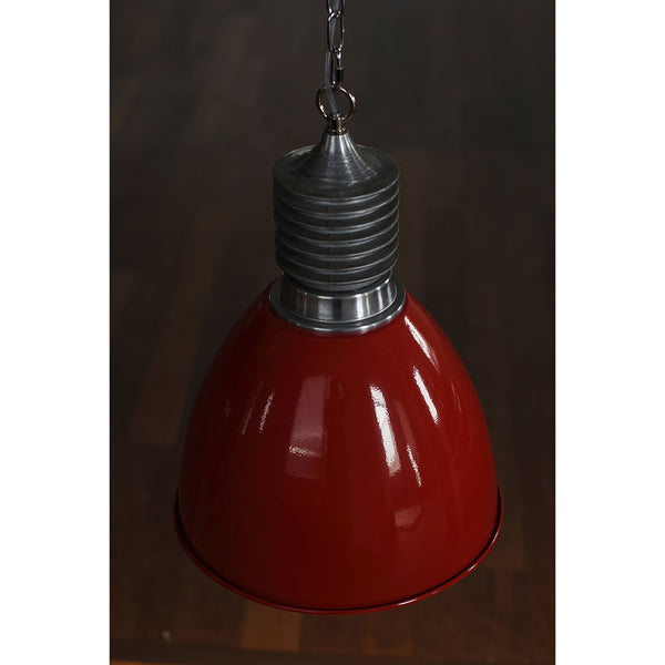 industrial black aluminum dome pendant lamp