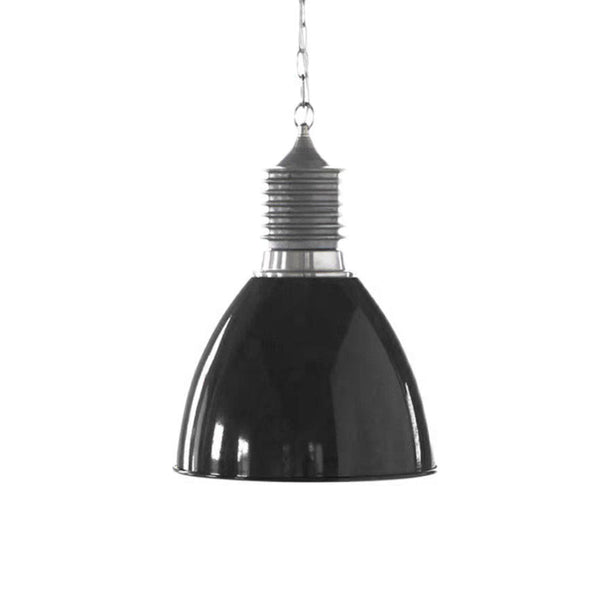 industrial black aluminum dome pendant lamp