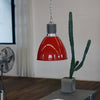 industrial black aluminum dome pendant lamp