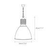 industrial black aluminum dome pendant lamp