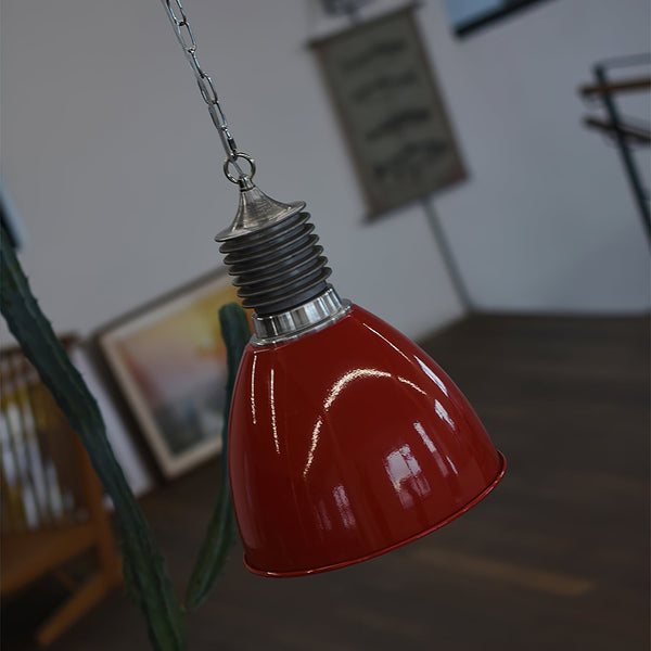 industrial black aluminum dome pendant lamp