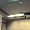 industrial black clear glass linear led pendant light