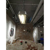 industrial black clear glass linear led pendant light