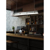 industrial black clear glass linear led pendant light