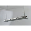 industrial black clear glass linear led pendant light