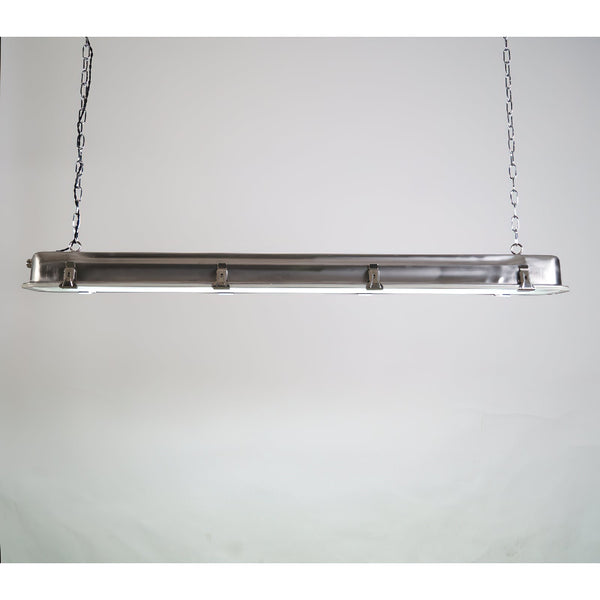 industrial black clear glass linear led pendant light