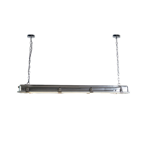 industrial black clear glass linear led pendant light