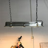 industrial black clear glass linear led pendant light