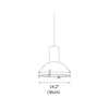 industrial black iron forged pendant lamp