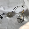 industrial black nickel iron dome pendant light