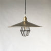 industrial black nickel iron dome pendant light