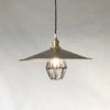 industrial black nickel iron dome pendant light