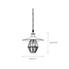 industrial black nickel iron dome pendant light