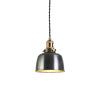 industrial brass iron dome pendant light