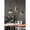industrial brass iron dome pendant light