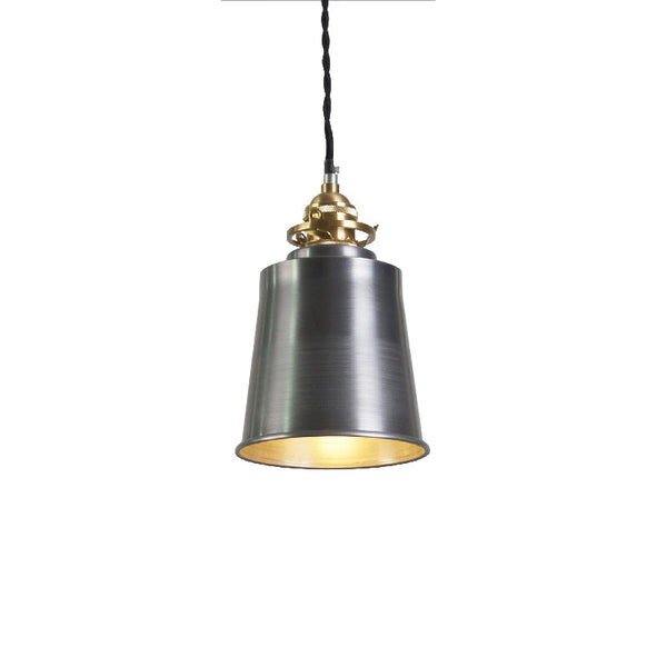 industrial brass iron dome pendant light