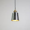industrial brass iron dome pendant light