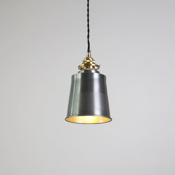 industrial brass iron dome pendant light