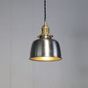 industrial brass iron dome pendant light