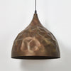 industrial copper iron cylindrical pendant light