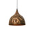 industrial copper iron cylindrical pendant light