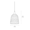 industrial copper iron cylindrical pendant light