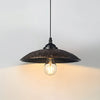 industrial hammered bronze steel canopy pendant light