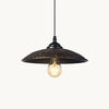 industrial hammered bronze steel canopy pendant light
