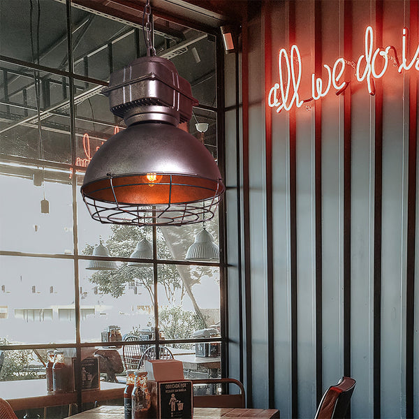 industrial iron pendant light