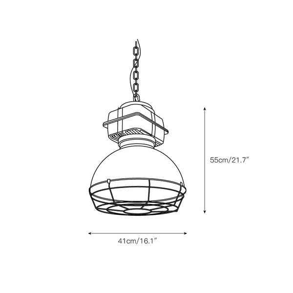 industrial iron pendant light
