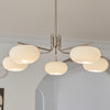 industrial sand nickel glass chandelier