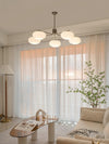 industrial sand nickel glass chandelier