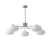 industrial sand nickel glass chandelier