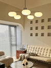 industrial sand nickel glass chandelier