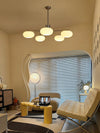 industrial sand nickel glass chandelier