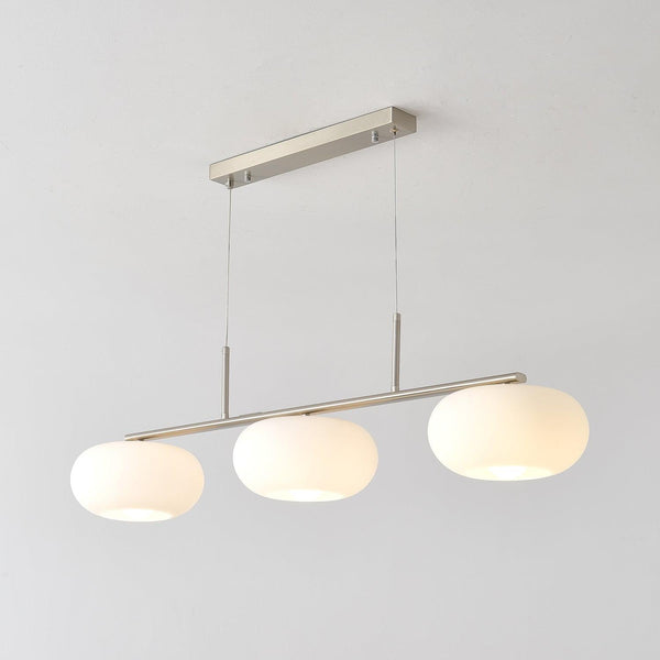industrial sand nickel glass chandelier