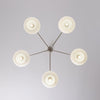 industrial sand nickel glass chandelier