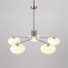 industrial sand nickel glass chandelier
