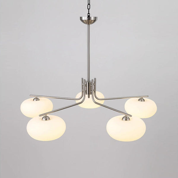 industrial sand nickel glass chandelier
