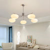 industrial sand nickel glass chandelier