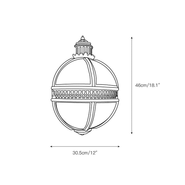 industrial silver foil clear glass wall sconce